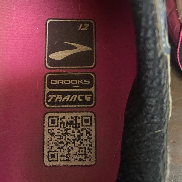 Brooks lace up pink grey trance 12 low top athletic Running Shoes women’s 8.5 B - Picture 5 of 9